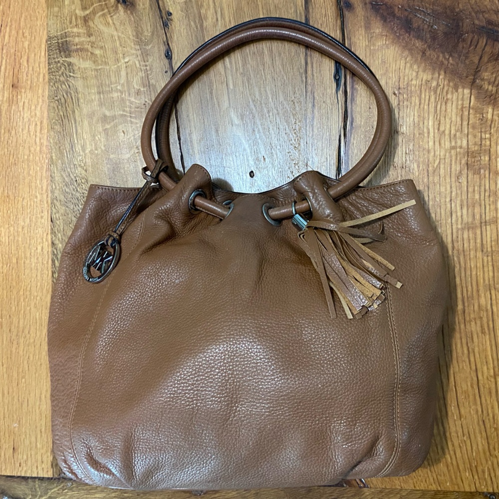 MICHAEL Michael Kors Caramel Tote Bag Purse, Interior Pockets for Organization